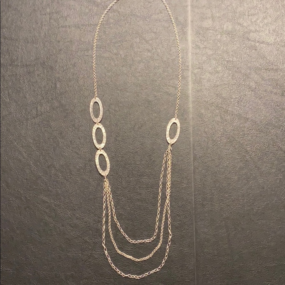 Silpada Sterling Silver Cascading Oval Necklace